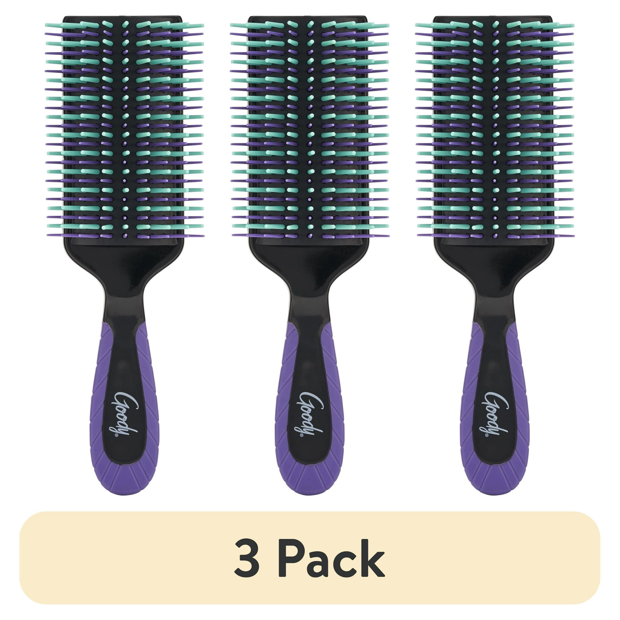 (3 pack) Goody Total Texture Custom Hair Brush Black