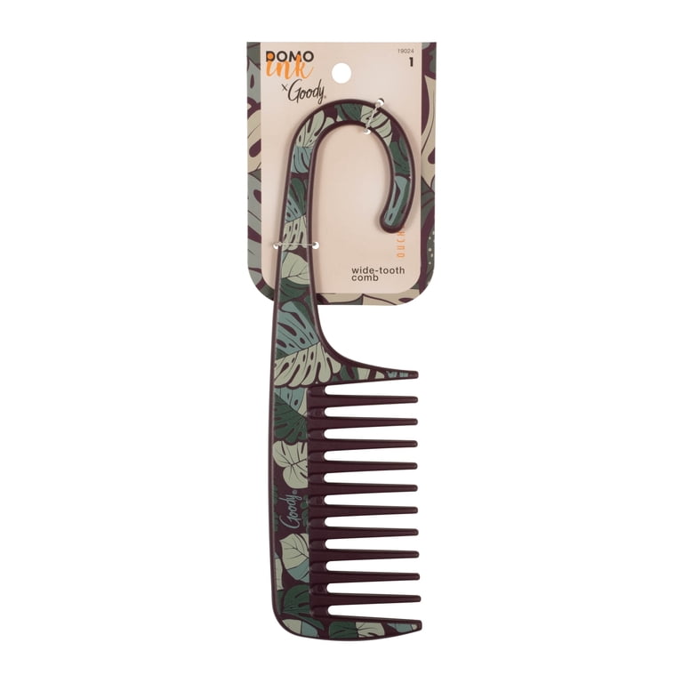 Goody Tru X DomoINK Wide Tooth Shower Comb for Detangling, For Wet