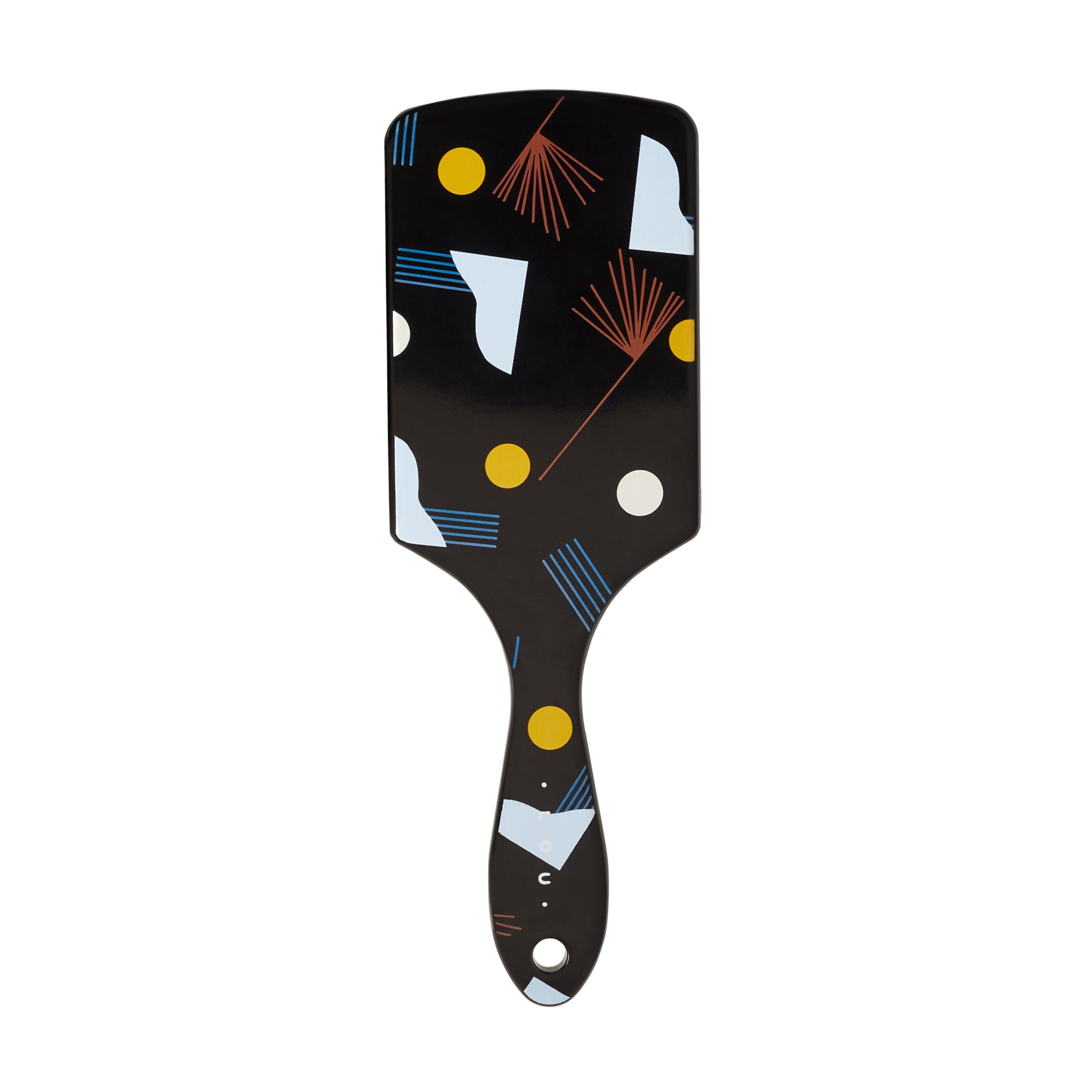 Goody Tru X Hola Lou Collab Ouchless Detangling Printed Paddle Brush Black, 1 CT