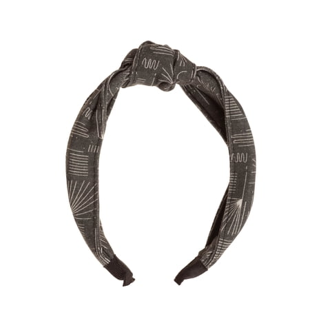 Goody Tru X Hola Lou Collab Ouchless® Printed Fabric Knot Headband Black, 1 CT