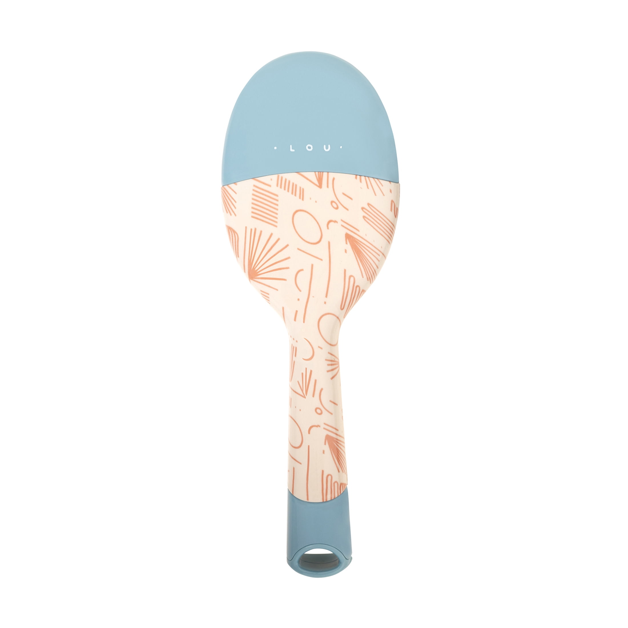 Goody Tru Hola Lou Collab Ouchless® Detangling Printed Oval Brush Blue, 1 CT