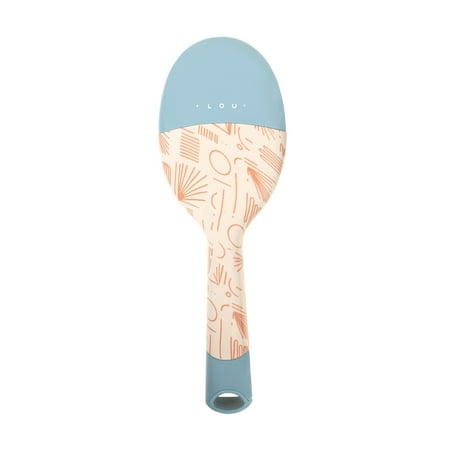 Goody Tru Hola Lou Collab Ouchless® Detangling Printed Oval Brush Blue, 1 CT