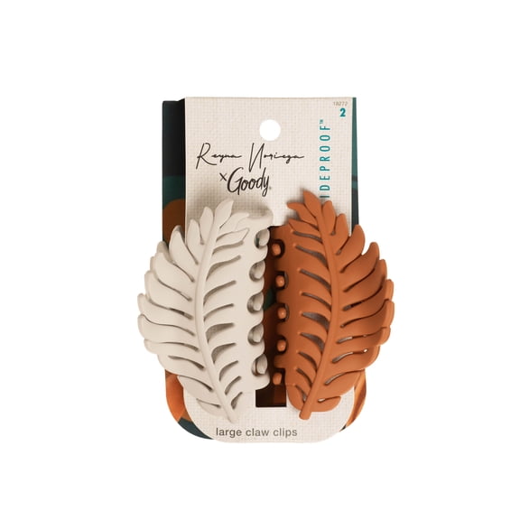 Goody Tru X Reyna Noriega Collab Large Slideproof Claw Clip 2 Ct Cream
