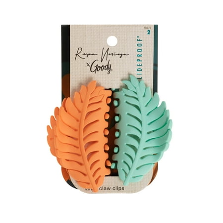 Goody Tru X Reyna Noriega Collab Large Slideproof™ Claw Clip Peach, 2 CT