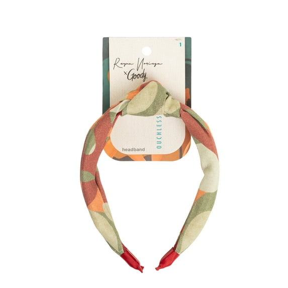 Goody Tru X Reyna Noriega Collab Ouchless® Printed Fabric Knot Headband Red, 1 CT