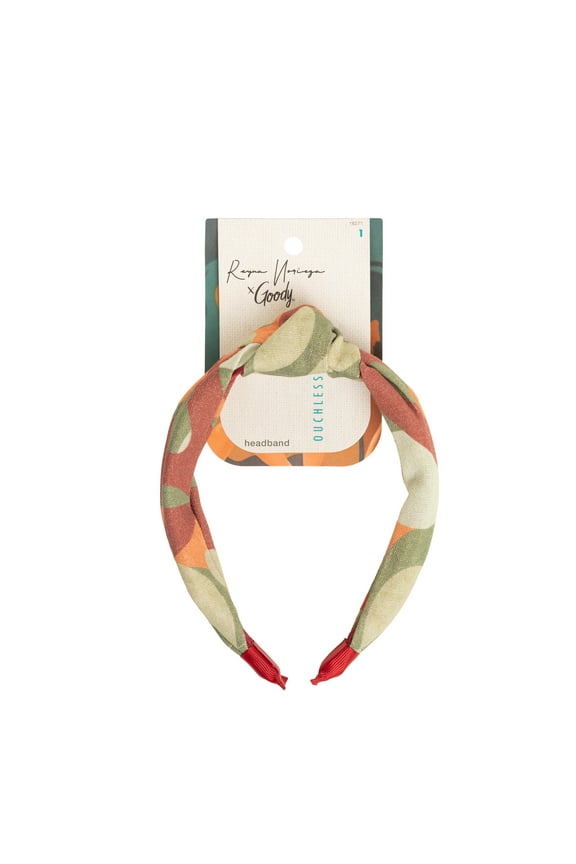 Tru X Reyna Noriega Collab Ouchless Printed Fabric Knot Headband Red, 1 CT