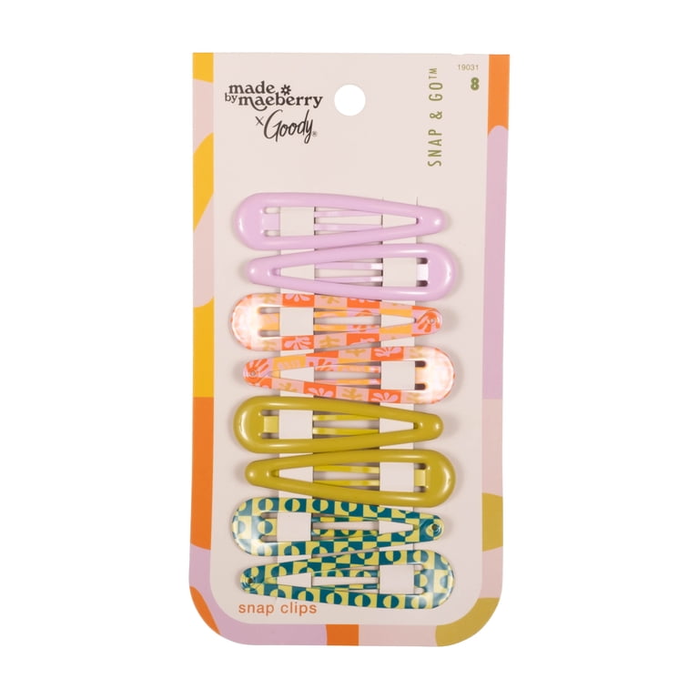Goody Tru x Maeberry Hair Clips, Snap & Go Hair Barrettes for