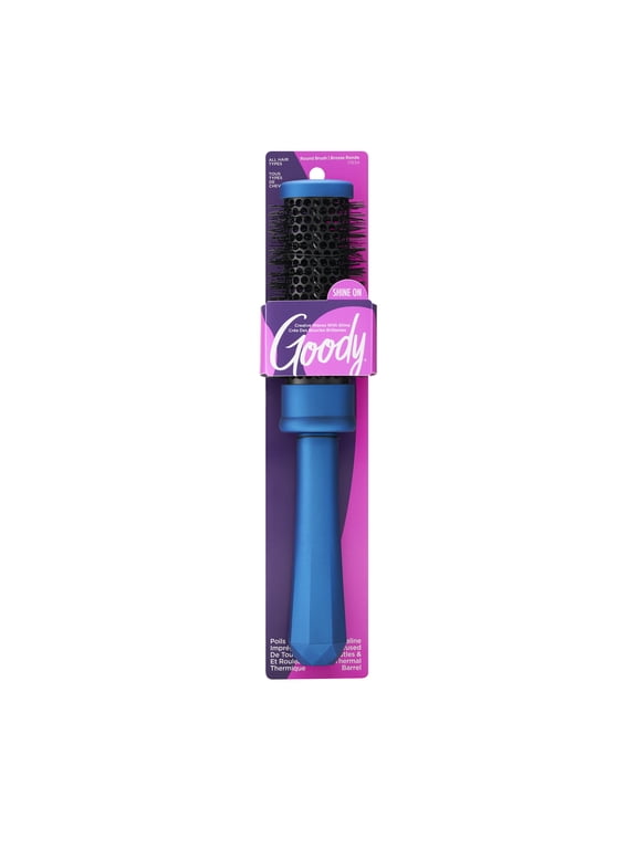 Velvet Shine 35Mm Round Brush With Tourmaline Infused Bristles 1 Ct Jewel-Toned