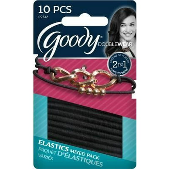 Goody Womens Double Wear Ball and Chain Mixed Pack 10 Count