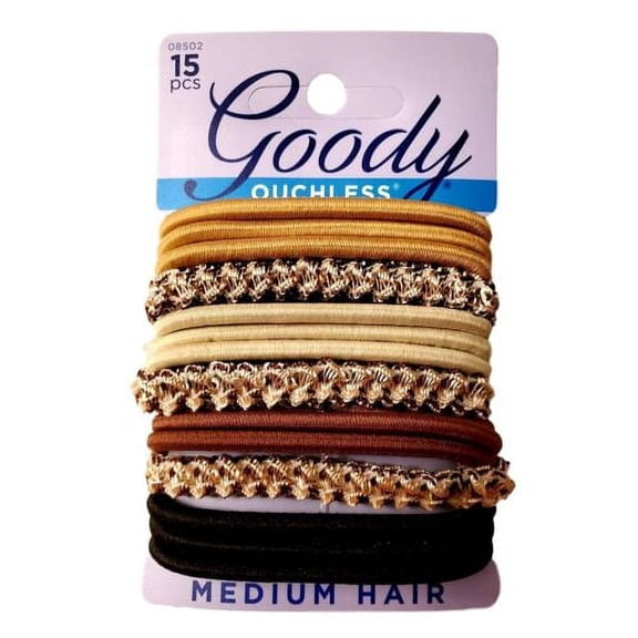 Goody Womens Ouchless Elastic, Primal Neutrals, 15 Count