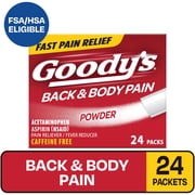 Goody's Back and Body Pain Relief Powder, Body Aches & Pains Relief, 24 Powder Sticks