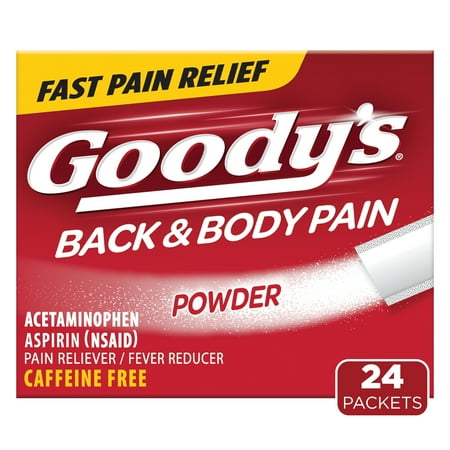 Goody's Back and Body Pain Relief Powder, 24 Powder Sticks