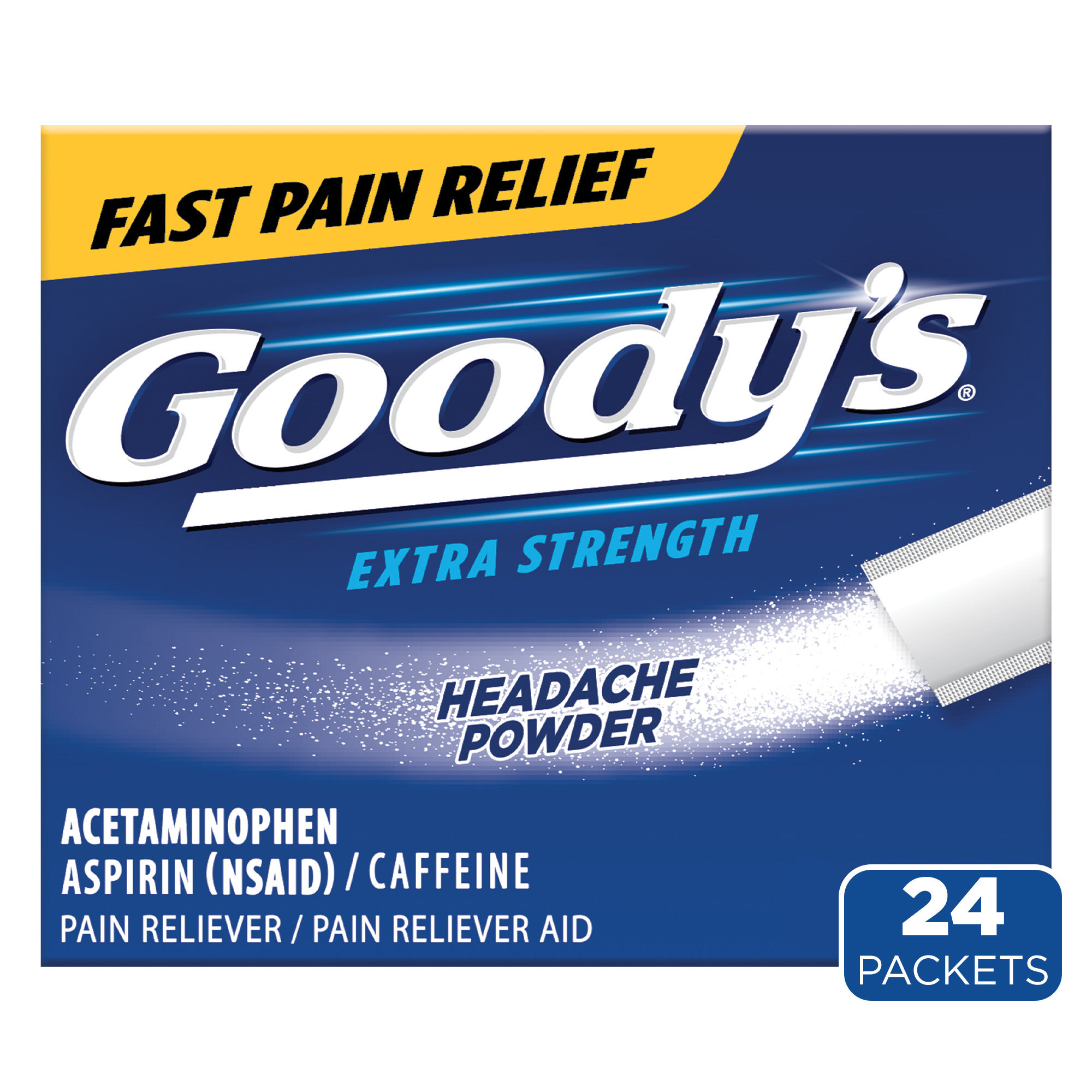 Goody's Extra Strength Headache Powder, 24 Powder Sticks - image 1 of 16