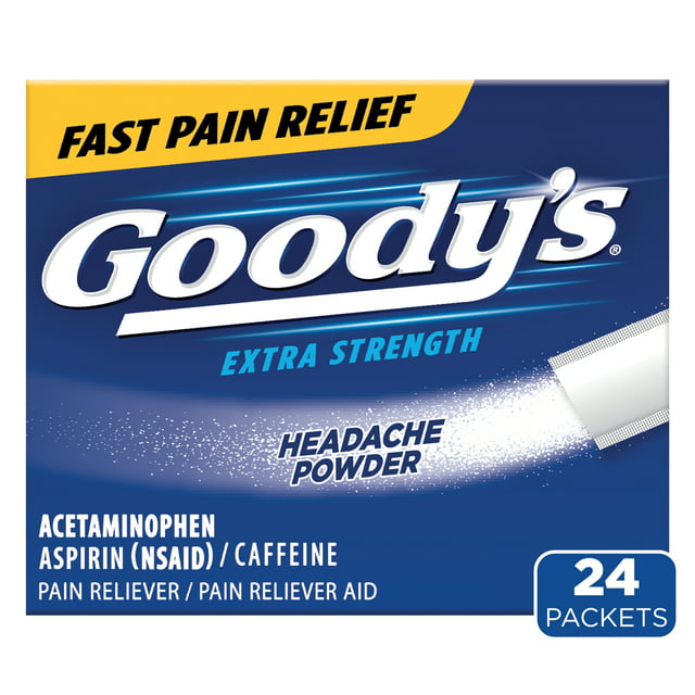 Goody's Extra Strength Headache Powder, 24 Powder Sticks