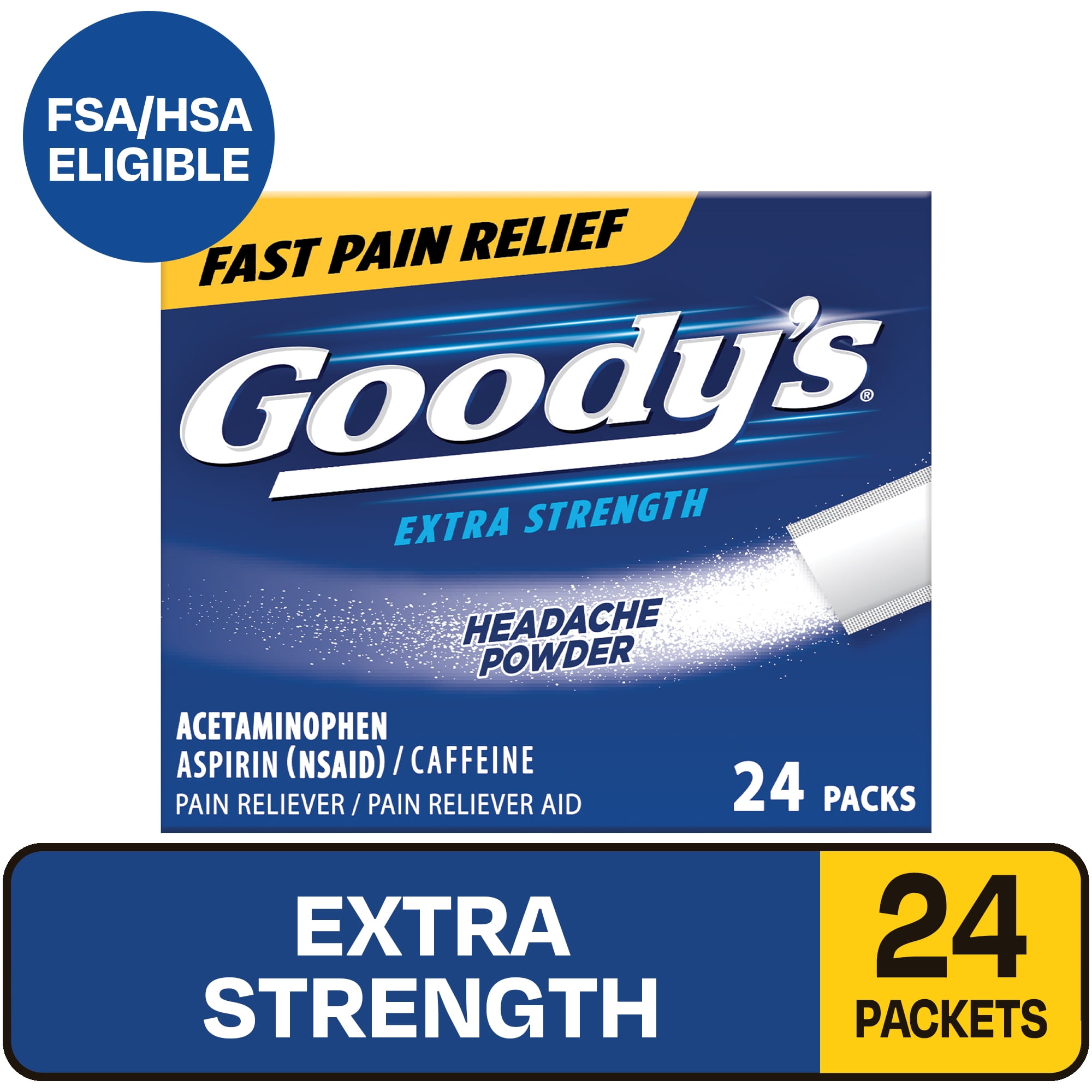 Goody's Extra Strength Headache Powder, 24 Powder Sticks