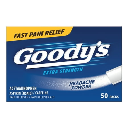 Goody's Extra Strength Headache Powders Fast Pain Relief Aid 50 ct, 6-Pack