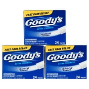 Goodys Extra Strength Headache Powders 24 ea Pack of 3