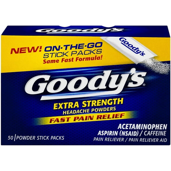 Goody's Extra Strength Headache Powders 50 ea (Pack of 2)