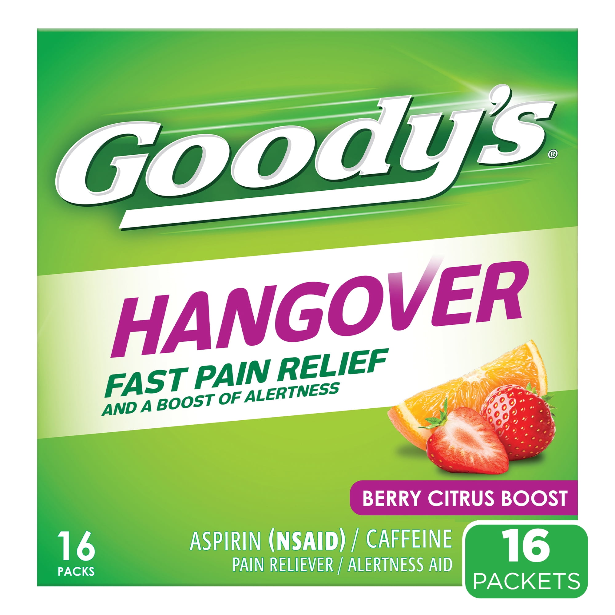 Goody's Powders, Fast Pain Relief & Alertness Boost, Berry Citrus
