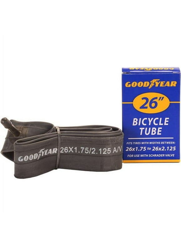 Goodyear 26" x 1.75" to 2.125" Bike Tube, Black