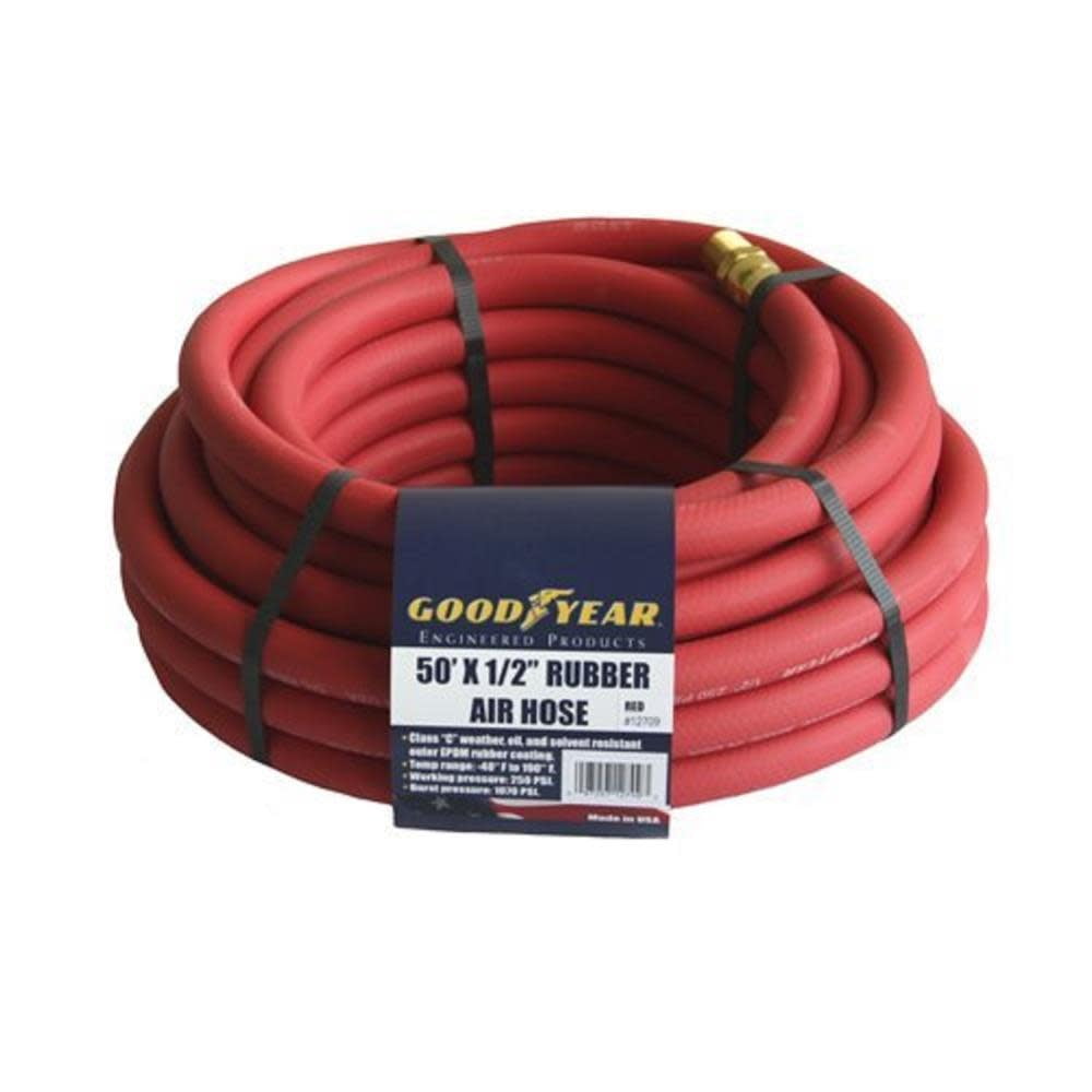 Goodyear 50 Ft. X 1/2 In. Rubber Compressed Air Hose 