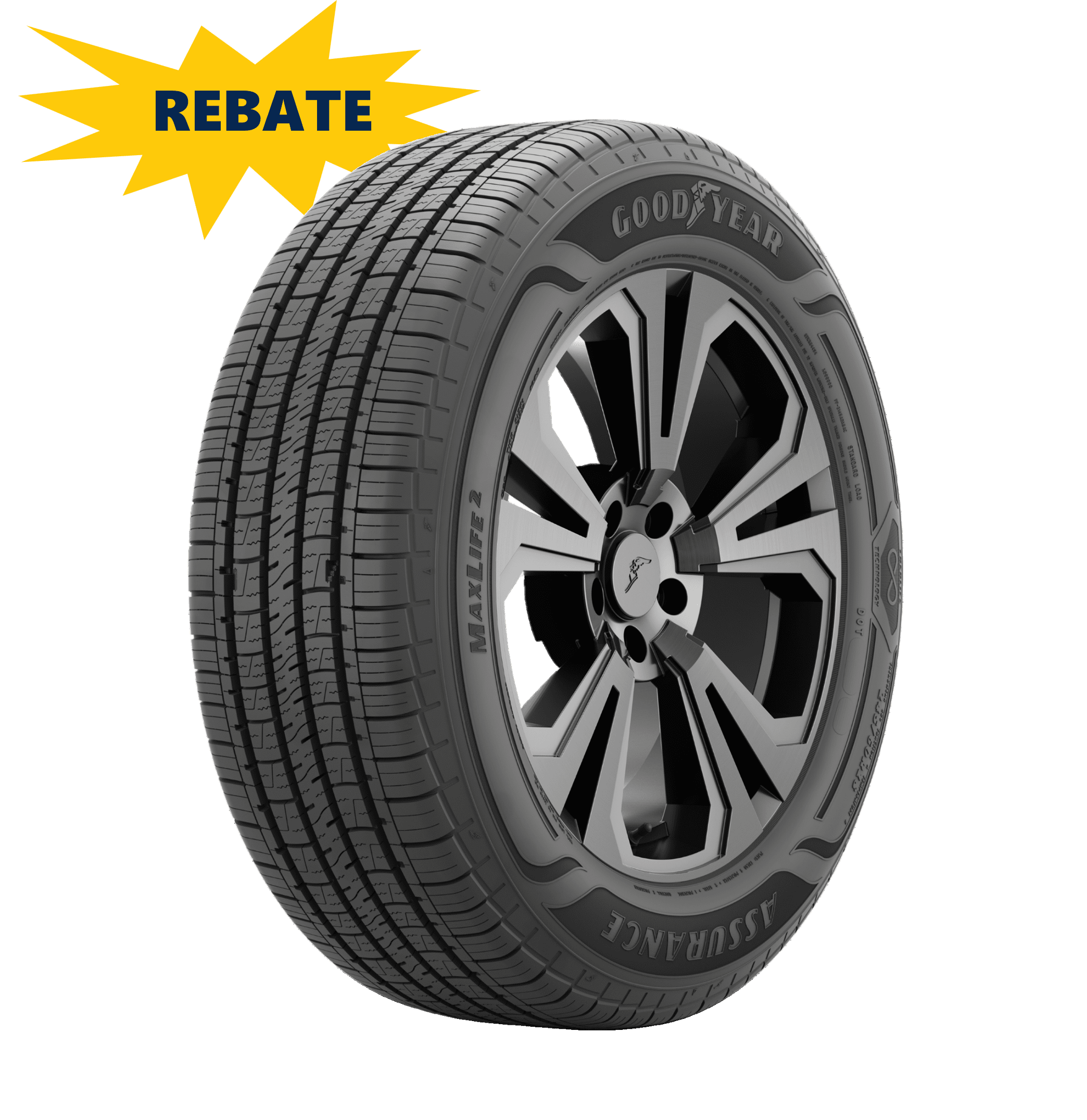 Goodyear Assurance MaxLife 2 Touring 205/55R16 94V XL Passenger