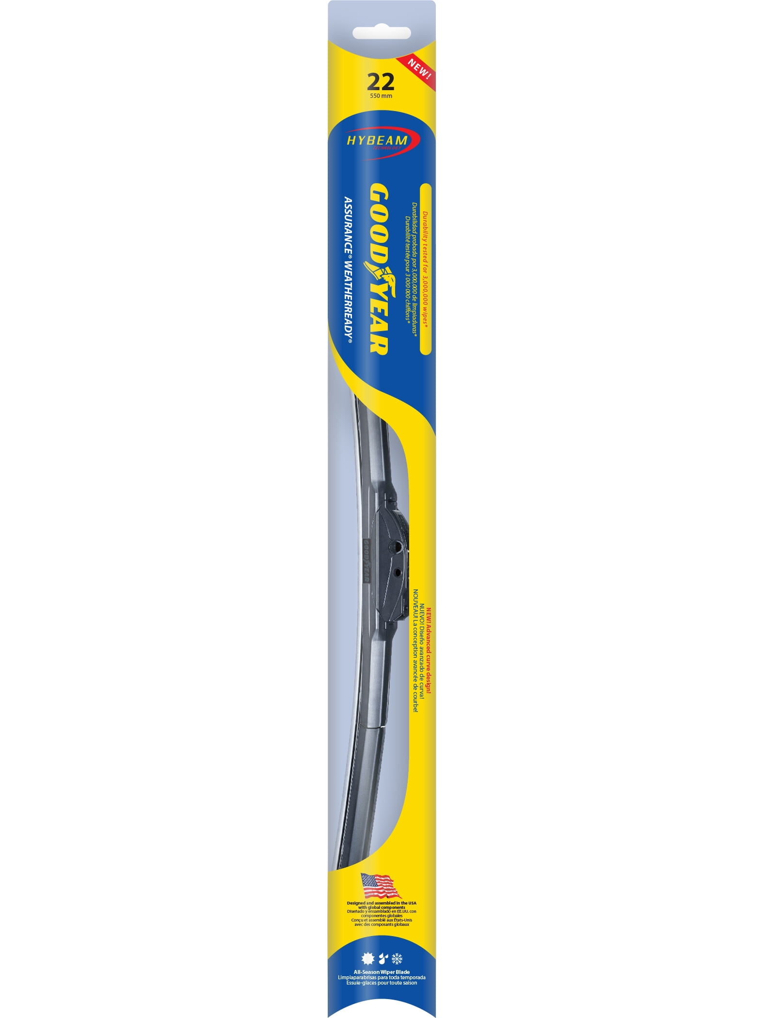 Goodyear Auto Car Window WeatherReady Wiper Blade 22