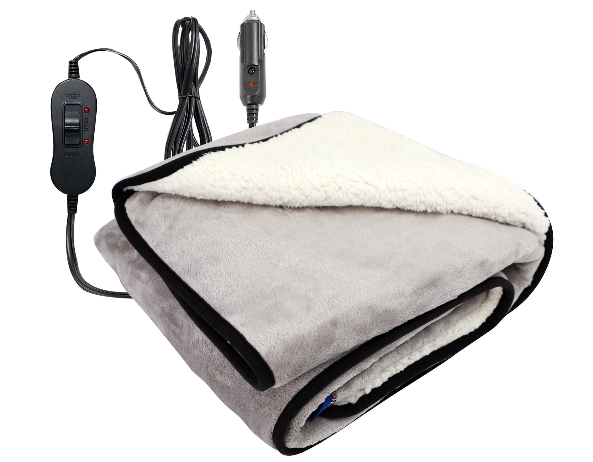 Goodyear Automotive, 12Volt Heated, Reversible Plush/Sherpa, Assembled