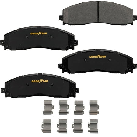 Goodyear Brakes GYD1746ES Truck and SUV Carbon Ceramic Rear Disc Brake Pads Set