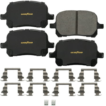 Goodyear Brakes GYD707 Premium Ceramic Automotive Front Disc Brake Pads Set