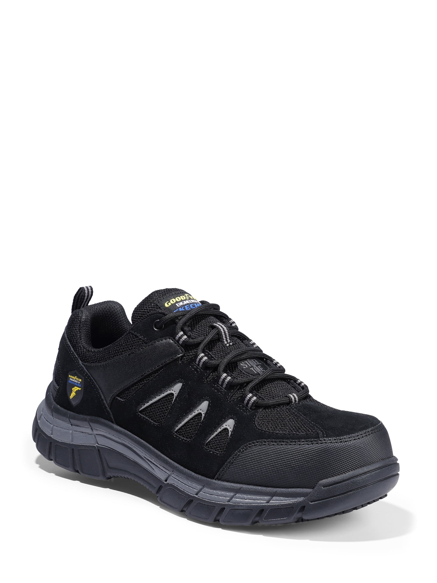 Goodyear Men's Hawk Slip Resistant Steel Toe Shoes - Black - 1 Each