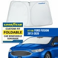 thumbnail image 1 of Goodyear Foldable Windshield Sun Shade for Ford Fusion 2013-2022, Custom-Fit Car Windshield Cover, Car Sunshade, UV Protection, Vehicle Sun Protector,Auto Car Window Shades for Front Window - GY008256, 1 of 8
