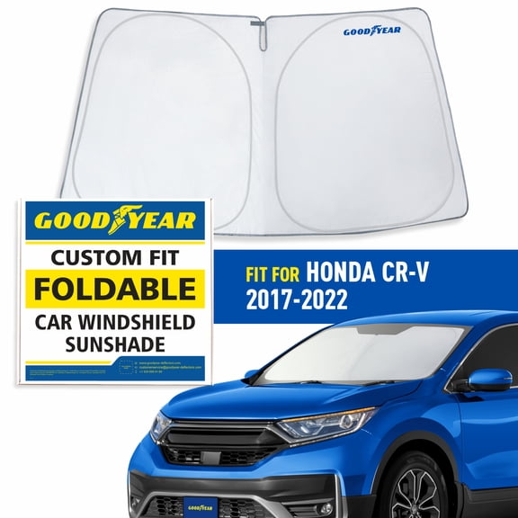 Goodyear Foldable Windshield SunShade for Honda CR-V (CRV) 2017-2022, SUV car accessories, Sunshade Cover, Sun Shade Car Windshield, Window Sun Blocker - GY008281
