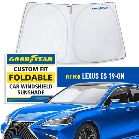 Goodyear Foldable Windshield SunShade for Lexus ES 2019-2026, SUV car accessories, Sunshade Cover, Sun Shade Car Windshield, Window Sun Blocker - GY008373