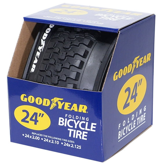 Goodyear Folding Mountain Bike Tire, 24" x 2" Black