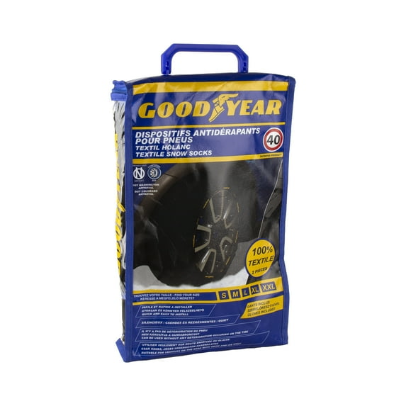 GOODYEAR GODL Snow Sock Quick and easy to install Tire Cover, 2 Pack