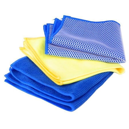 Goodyear GY2872 3 Pcs Microfiber Cleaning Cloth Set