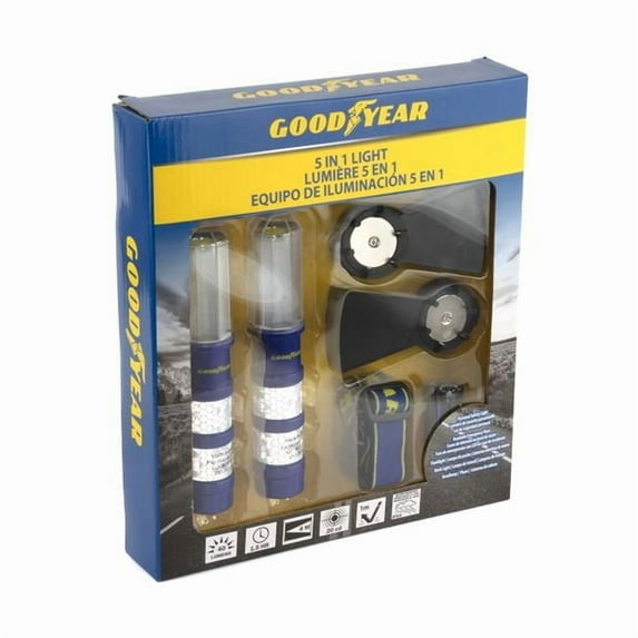 Goodyear GY3044 5-in-1 Emergency Light, Pack of 2