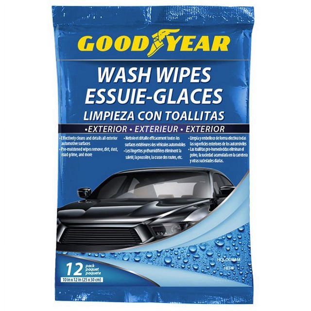 Goodyear GY3253 Car Detailing Exterior Surface Cleaning Wipes (12 Pack