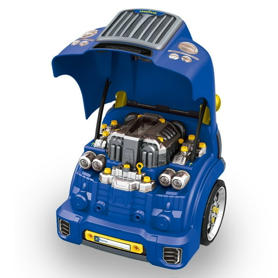 Goodyear Kids Car Engine Mechanic Repair Take Apart Playset, Multicolor, for Toddlers 3+