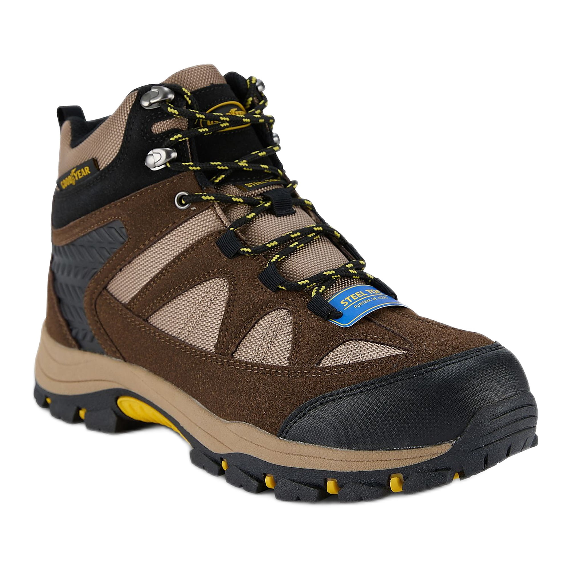 Goodyear Men's Teton Steel Toe Outdoor Hiker Work Boots, Wide Available