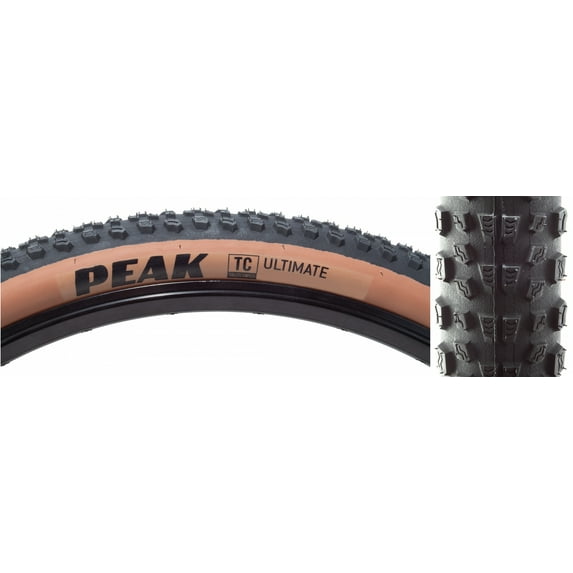 Goodyear Peak Tire 700 x 40 PSI 58 TPI 120 Tubeless Folding Black/Tan Gravel