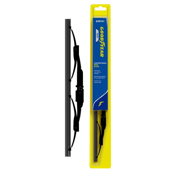 Goodyear Rear 10" Conventional Rear Wiper Blade with Pre-Attached Adapter, Replacement Rear Window Wiper Blade for Conventional Wiper Arms, Pack of 1