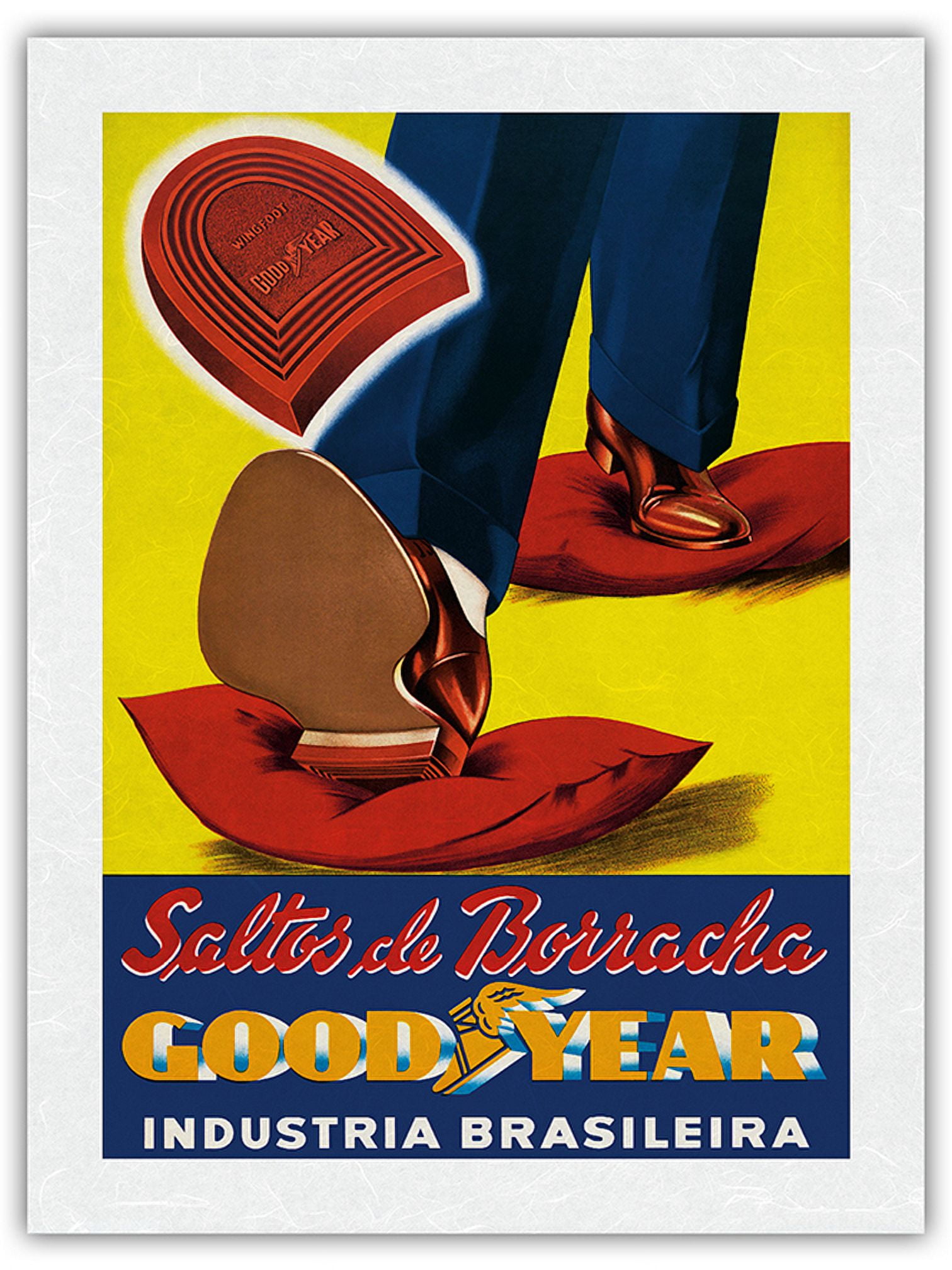 Goodyear Rubber Heels (Saltos de Borracha) Industria Brasileira