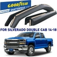 thumbnail image 1 of Goodyear Shatterproof in-Channel Window Deflectors for Trucks Chevrolet (Chevy) Silverado/GMC Sierra 2014-2018 Double Cab, Rain Guards, Window Visors, Vent Deflector,Truck Accessories, 4pcs- GY003417, 1 of 8