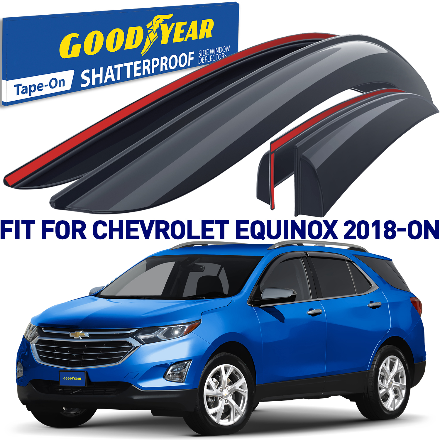 Goodyear Shatterproof Window Deflectors for Chevrolet (Chevy) Equinox