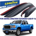 thumbnail image 1 of Goodyear Shatterproof Window Deflectors for Trucks GMC Sierra 2500HD/3500HD 2007-2014 Extended Cab, Tape-on Rain Guards, Window Visors, Vent Deflector Visor, Truck Accessories, 4 pcs- GY003194LPv2, 1 of 8