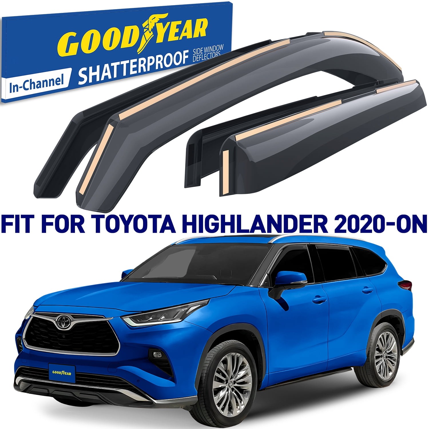 Goodyear Shatterproof inChannel Window Deflectors for Toyota