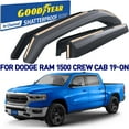 thumbnail image 1 of Goodyear Shatterproof in-Channel Window Deflectors for Trucks Dodge RAM 1500 2019-2024 Crew Cab, Rain Guards, Window Visors for Cars, Vent Deflector, Truck Accessories, 4 pcs- GY003413LP, 1 of 7