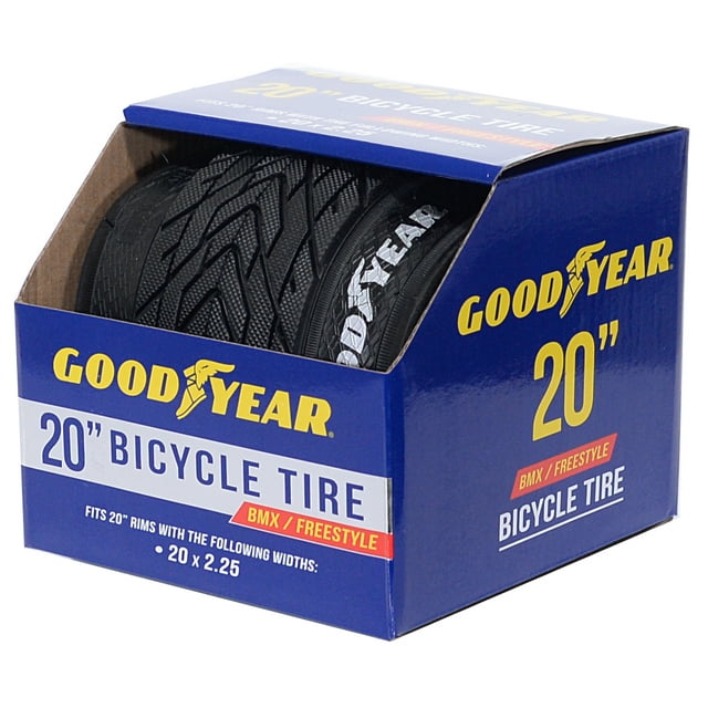Goodyear Tires 20" Folding Freestyle BMX Bicycle Tire, Black